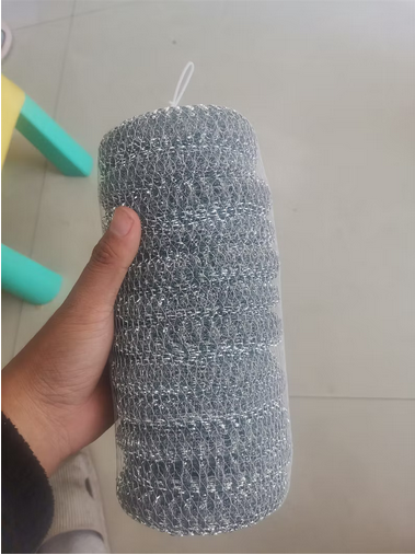 Galvanisé en maille en maille métallique Sponge Pot Scunrer