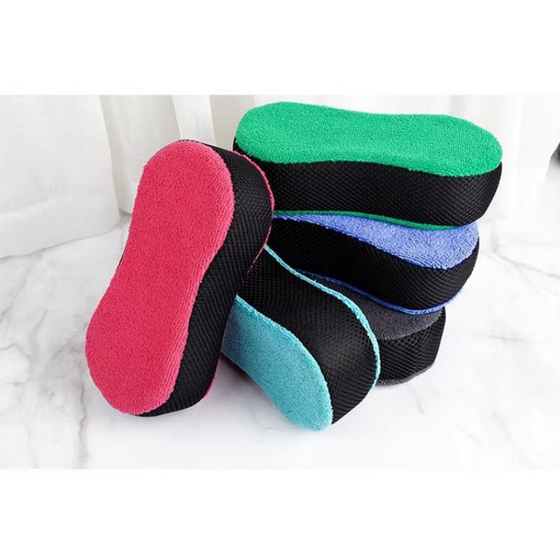 Maille de nettoyage de voiture, grande serviette, éponge en tissu