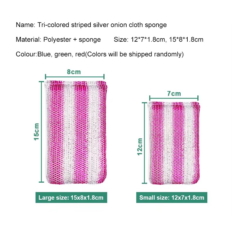 Tampon à récurer éponge de lavage de vaisselle coloré