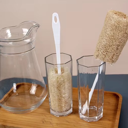 Tasse Brosse Luffa Éponge Cuisine Bain Douche