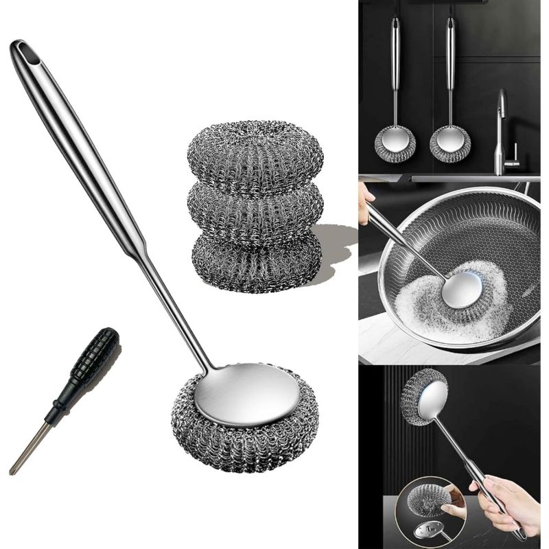 Boule de nettoyage de cuisine en acier galvanisé