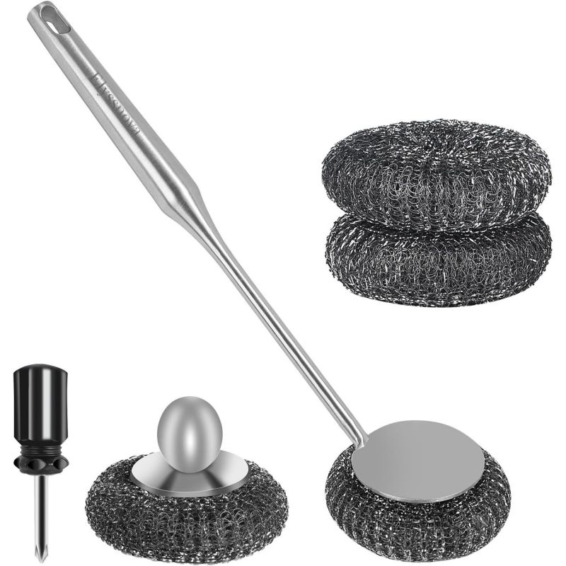 Boule de nettoyage de pot en maille à récurer galvanisée