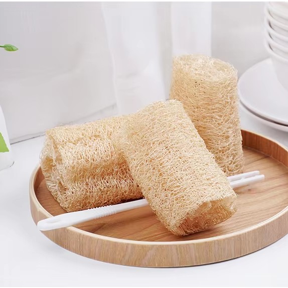 Assistant de nettoyage de cuisine, brosse à tasse en luffa naturel