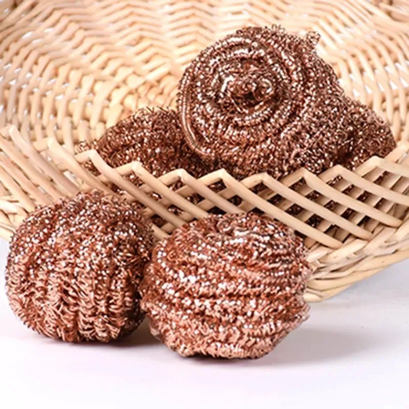 Boule de nettoyage de cuisine, récureur en cuivre pur