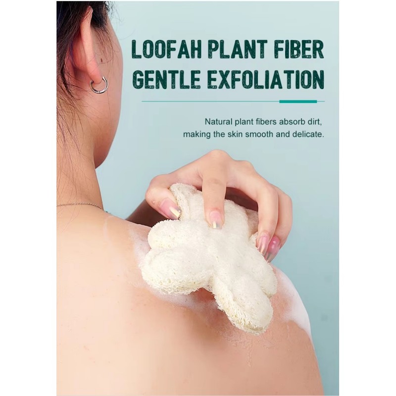 Brosse de nettoyage en forme d'ours éponge Loofah